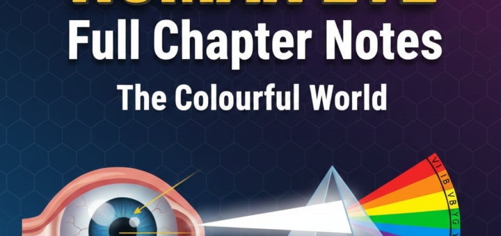 generate a thumbnaio image for CBSE Class X Science Human Eye and the Colourful World Notes