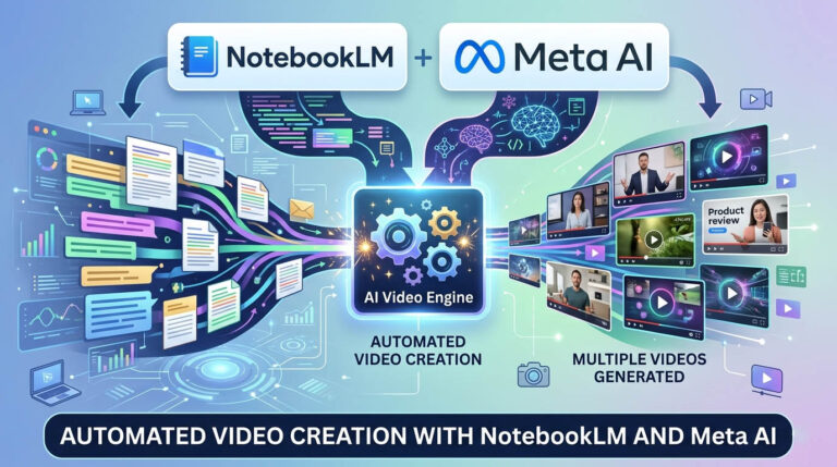 Automated Video Creation with NotebookLM and Meta AI